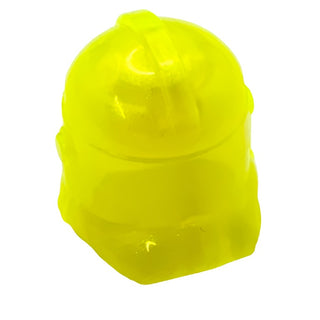 Minifigure Headgear Clone Trooper Helmet (Phase 2), Part# 11217 Part LEGO® Prototype Satin Trans-Yellow  